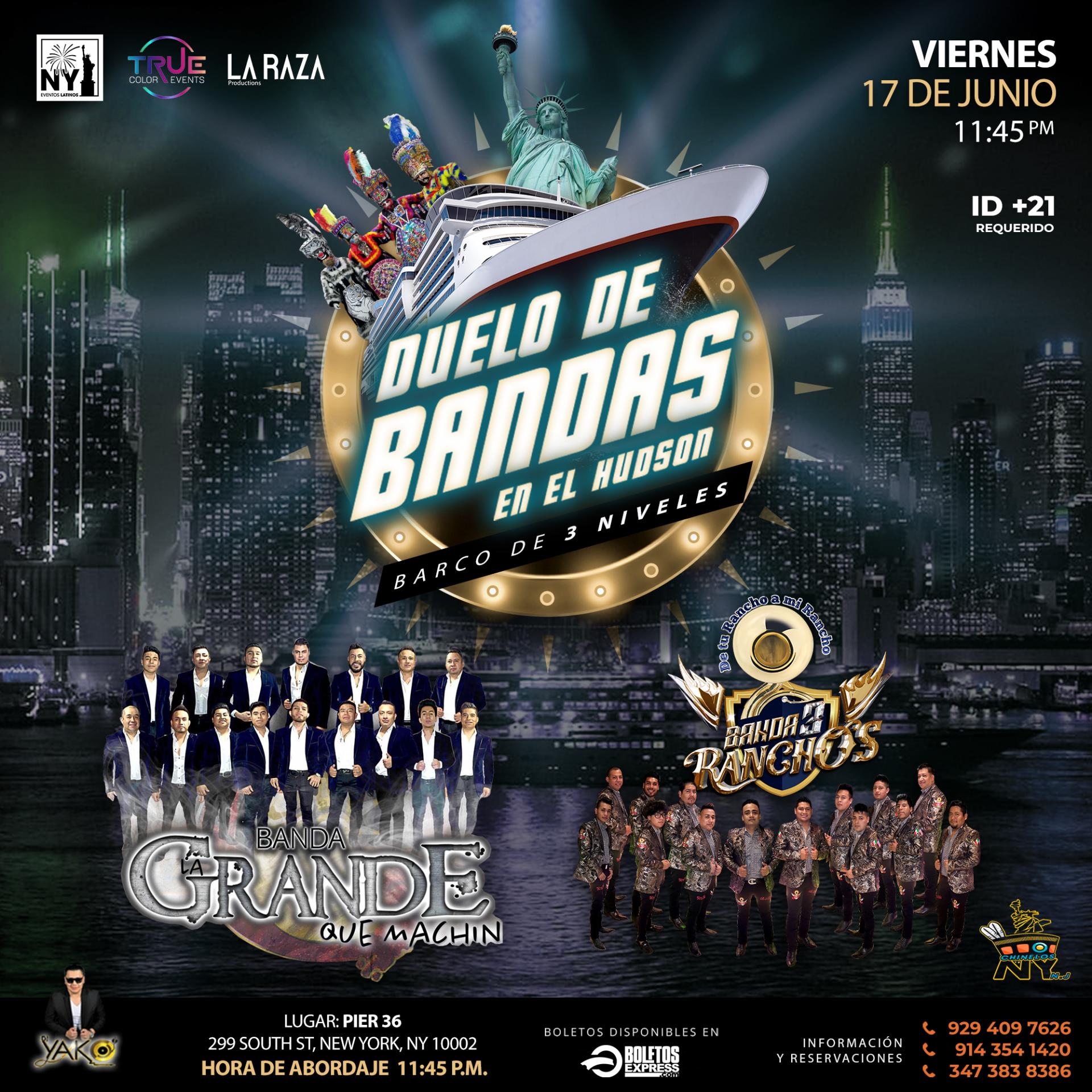 Buy tickets for DUELO DE BANDAS EN EL HUDSON DUELO DE BANDAS EN EL HUDSON