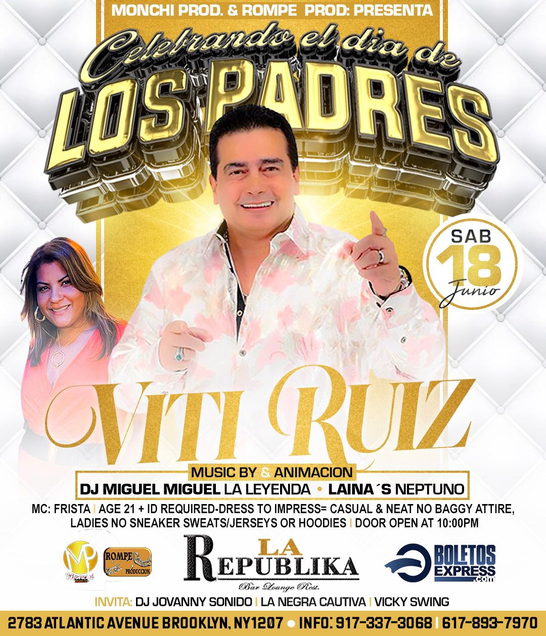 Buy tickets for CELEBRANDO EL DIA DE LOS PADRES CELEBRANDO EL DIA DE LOS PADRES
