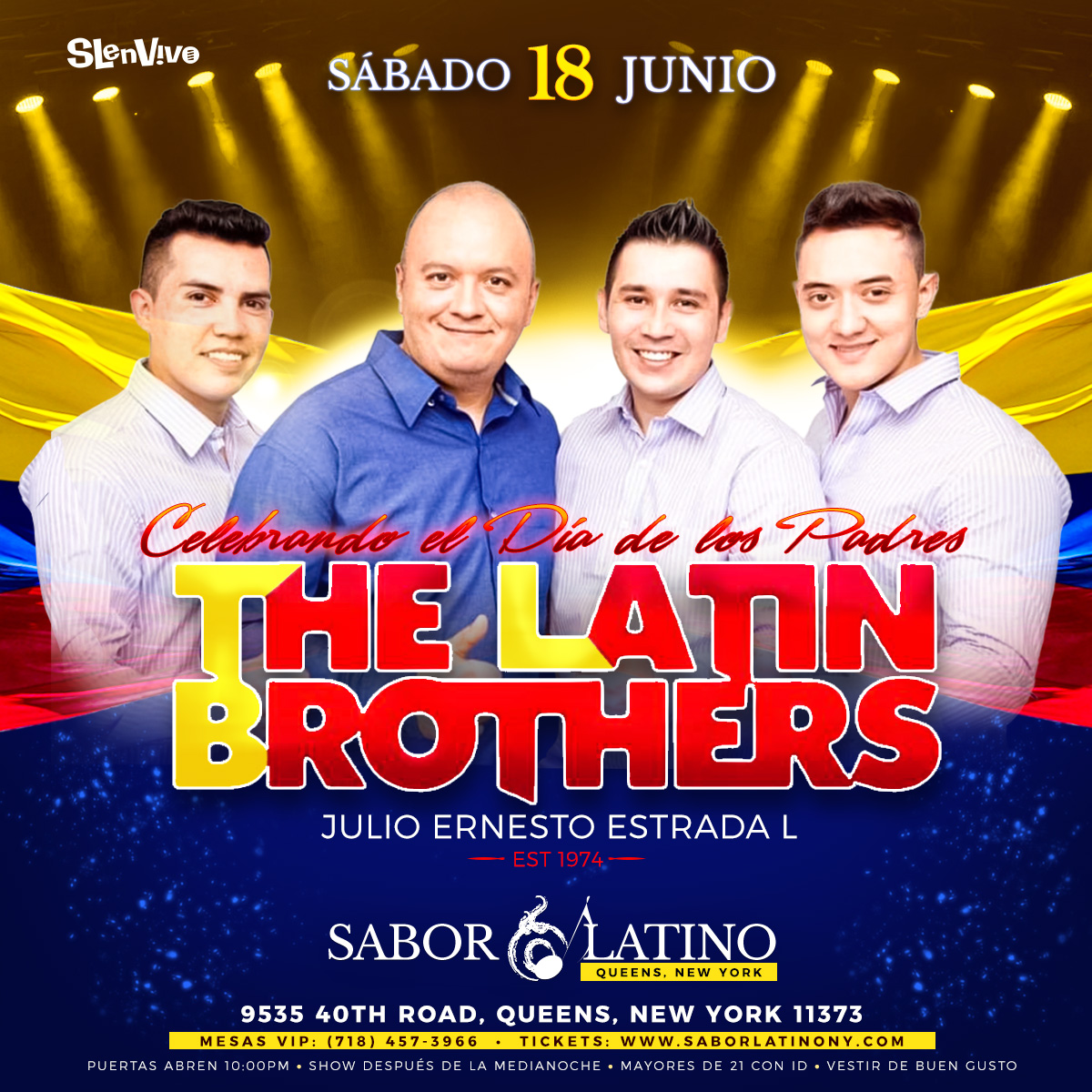 Buy tickets for THE LATIN BROTHERS ! NEW YORK THE LATIN BROTHERS ! NEW YORK