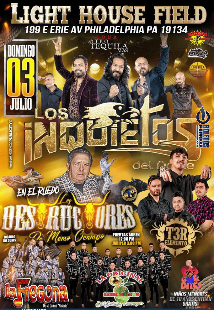 JARIPEO CON LOS INQUIETOS DEL NORTE & LOS DESTRUCTORES DE MEMO OCAMPO