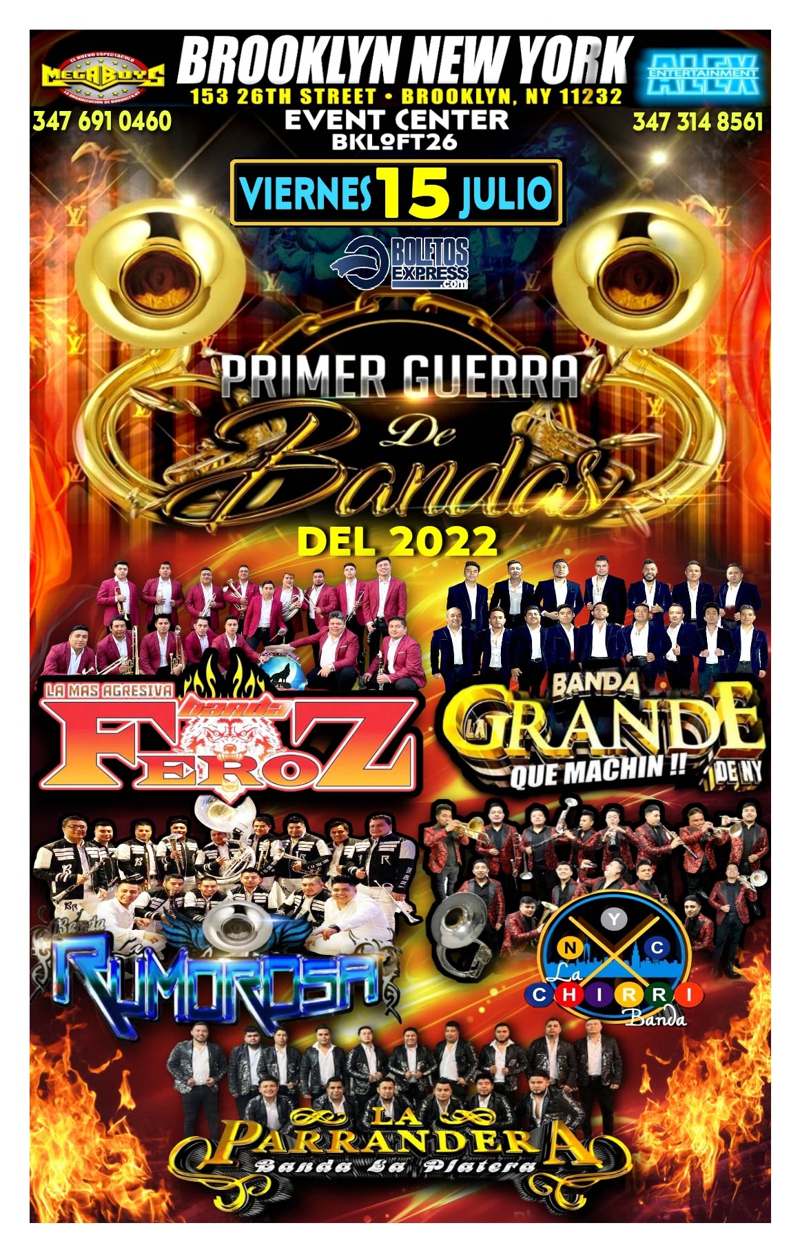 Buy tickets for PRIMERA GUERRA DE BANDAS DEL 2022 PRIMERA GUERRA DE BANDAS DEL 2022