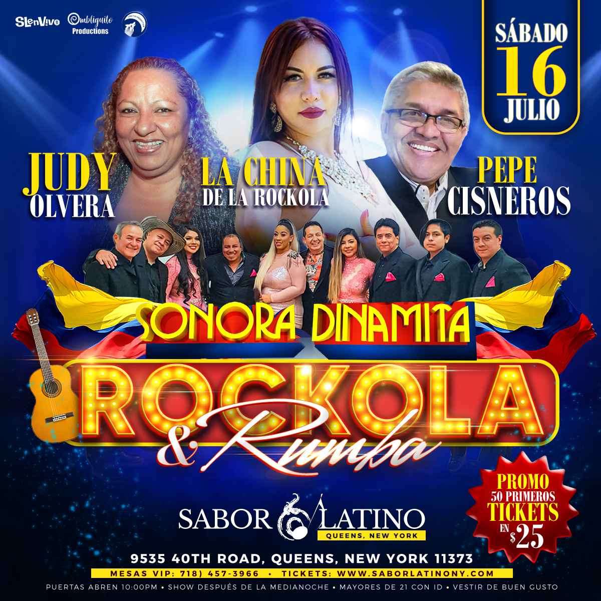 Buy tickets for LA CHINA DE LA ROCKOLA Y JUDY OLVERA! NEW YORK LA CHINA DE LA ROCKOLA Y JUDY OLVERA! NEW YORK