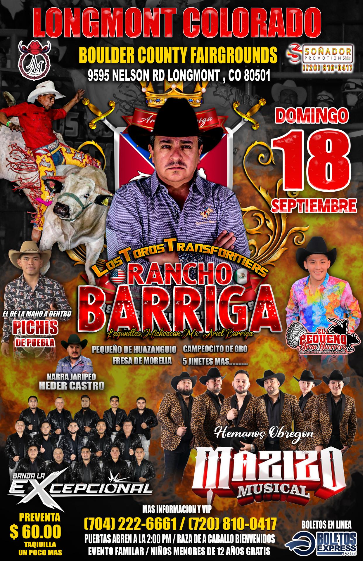 Buy tickets for RANCHO BARRIGA RANCHO BARRIGA