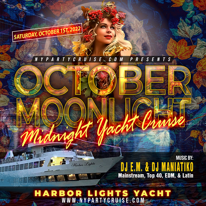 October Moonlight Midnight Yacht Cruise