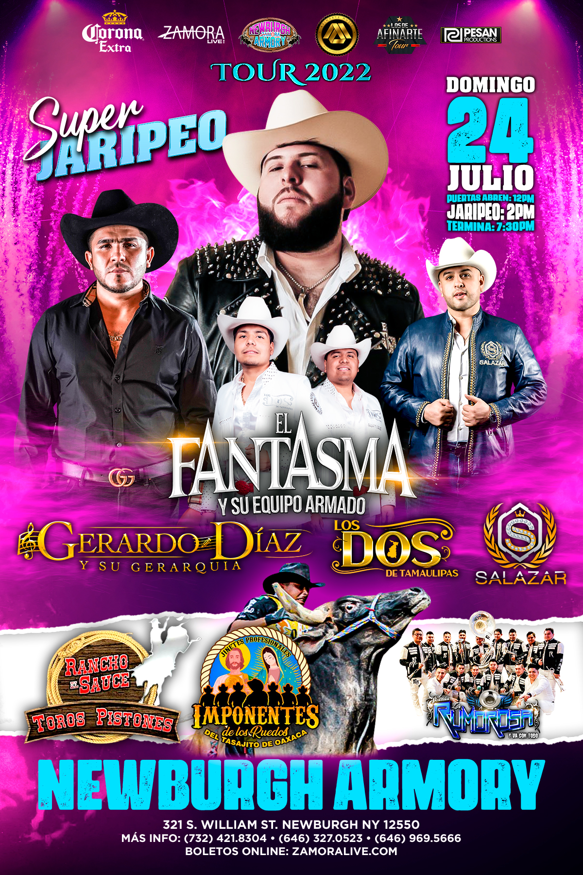 Buy tickets for El Fantasma en Newburgh, NY - Newburgh Armory El Fantasma en Newburgh, NY - Newburgh Armory