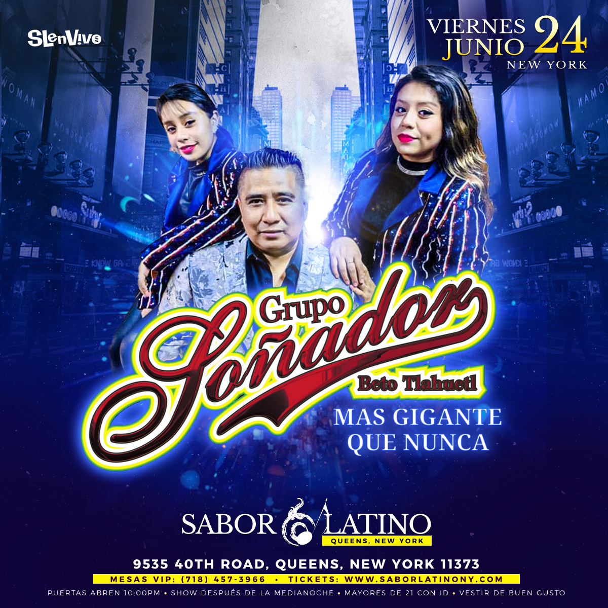 Buy tickets for GRUPO SOÑADOR ! NEW YORK GRUPO SOÑADOR ! NEW YORK