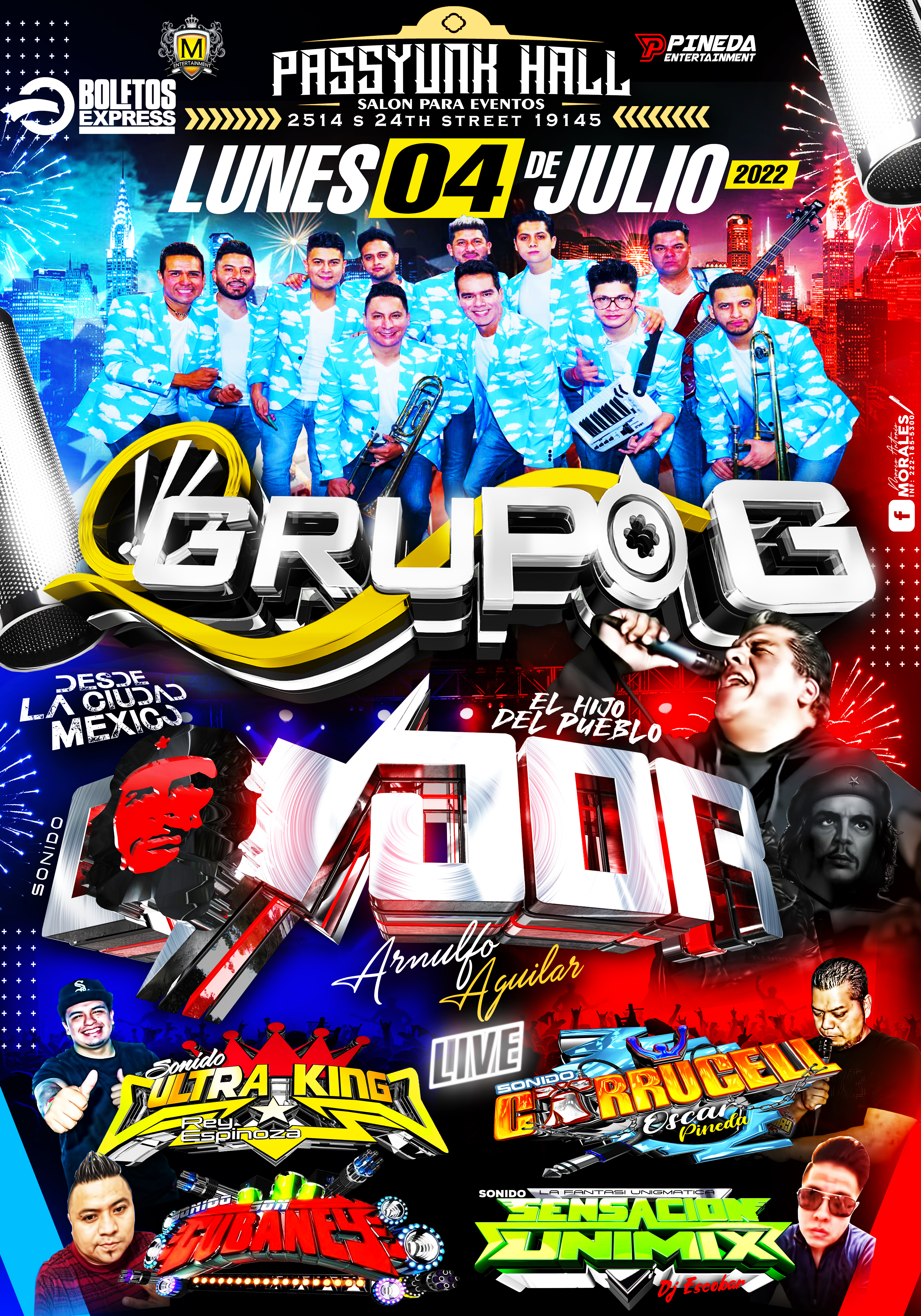Buy tickets for FESTEJANDO 4 DE JULIO FESTEJANDO 4 DE JULIO