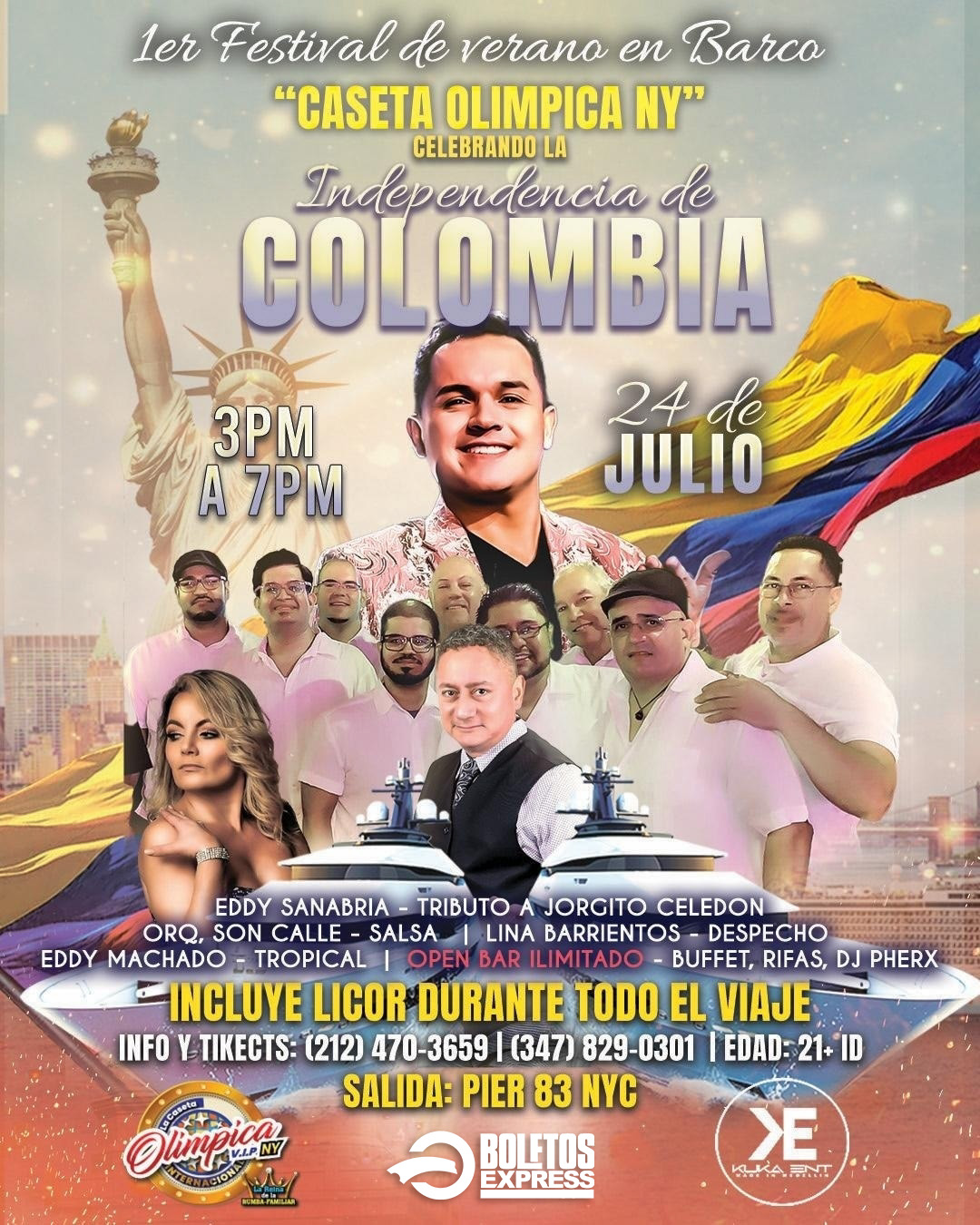 PRIMER FESTIVAL DE VERANO EN BARCO