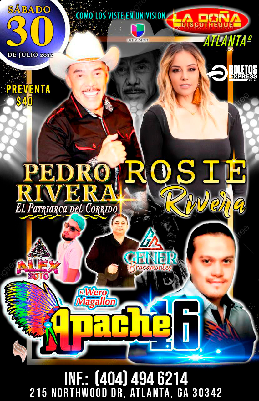 Buy tickets for PEDRO RIVERA & ROSIE RIVERA PEDRO RIVERA & ROSIE RIVERA