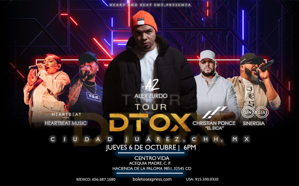 Buy tickets for ALEX ZURDO | TOUR DTOX ALEX ZURDO | TOUR DTOX