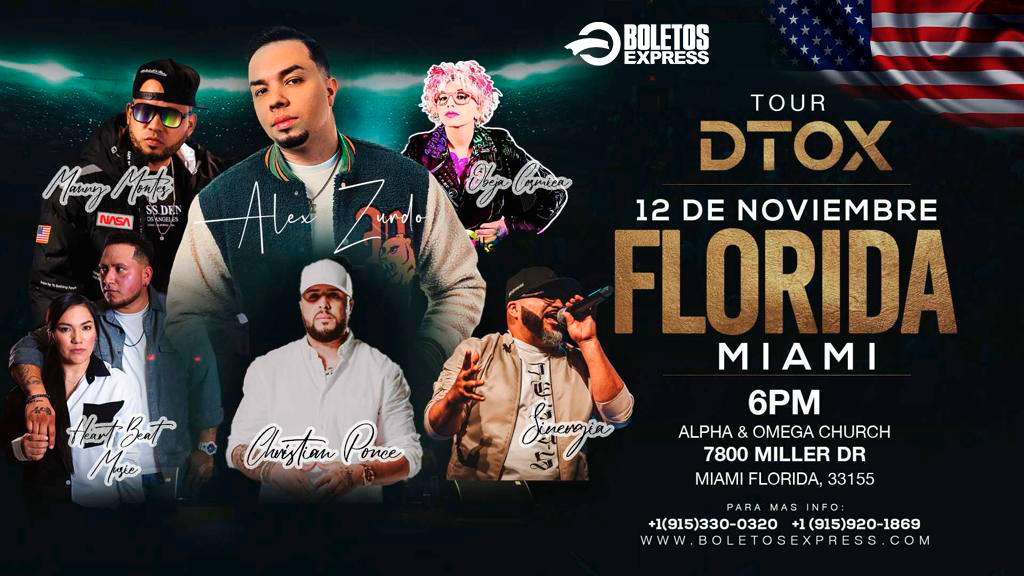 ALEX ZURDO TOUR DTOX Tickets BoletosExpress