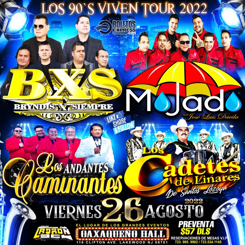 BRYNDIS X SIEMPRE | BANDA MOJADO | LOS ANDANTES CAMINANTES | LOS CADETES DE LINARES