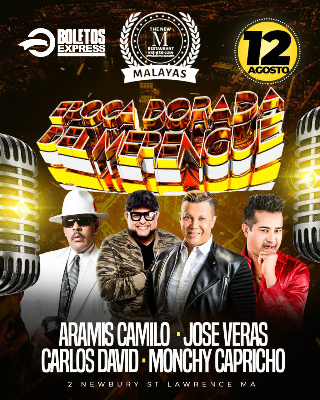 Buy tickets for ARAMIS CAMILO | JOSE VERAS | CARLOS DAVID | MONCHY CAPRICHO ARAMIS CAMILO | JOSE VERAS | CARLOS DAVID | MONCHY CAPRICHO