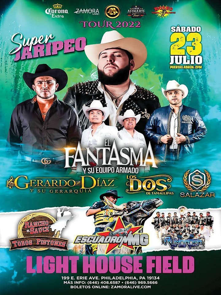 Buy tickets for JARIPEO CON EL FANTASMA LIGHT HOUSE FIELD - PHILADELPHIA PA JARIPEO CON EL FANTASMA LIGHT HOUSE FIELD - PHILADELPHIA PA