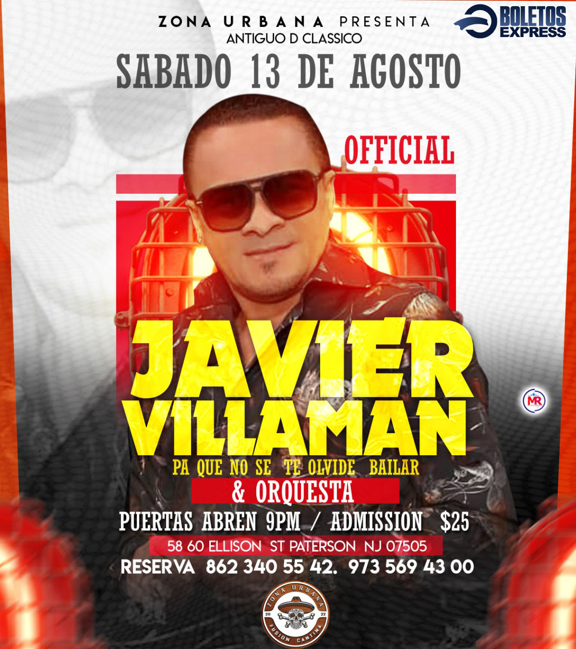 JAVIER VILLAMAN Tickets BoletosExpress