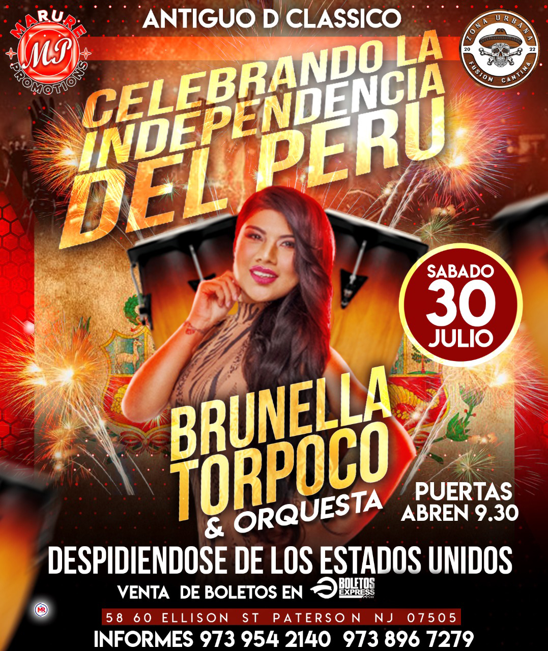 CELEBRANDO LA INDEPENDENCIA DEL PERU| BRUNELA TORPOCO & ORQUESTA