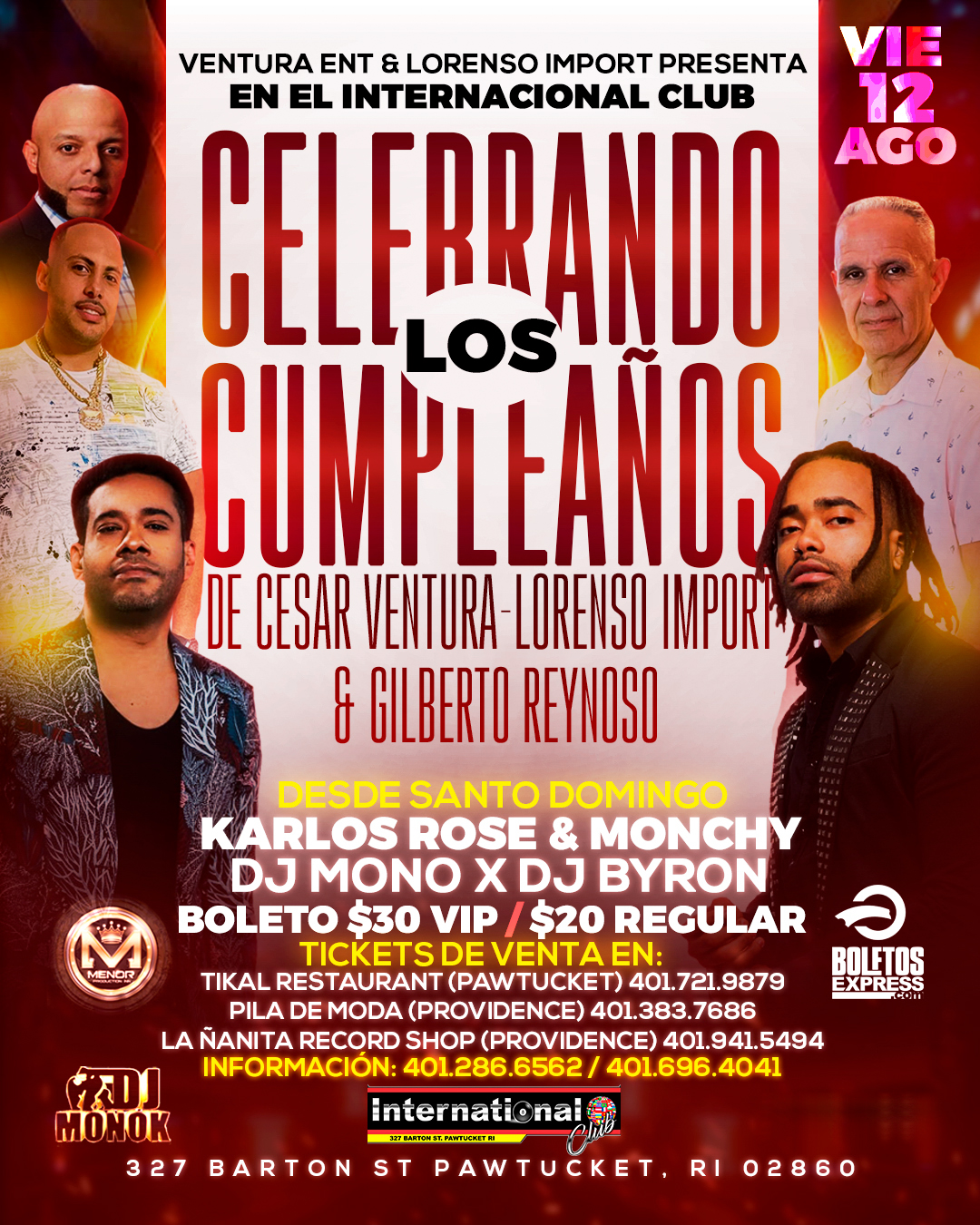 Buy tickets for CELEBRANDO LOS CUMPLEAÑOS CELEBRANDO LOS CUMPLEAÑOS