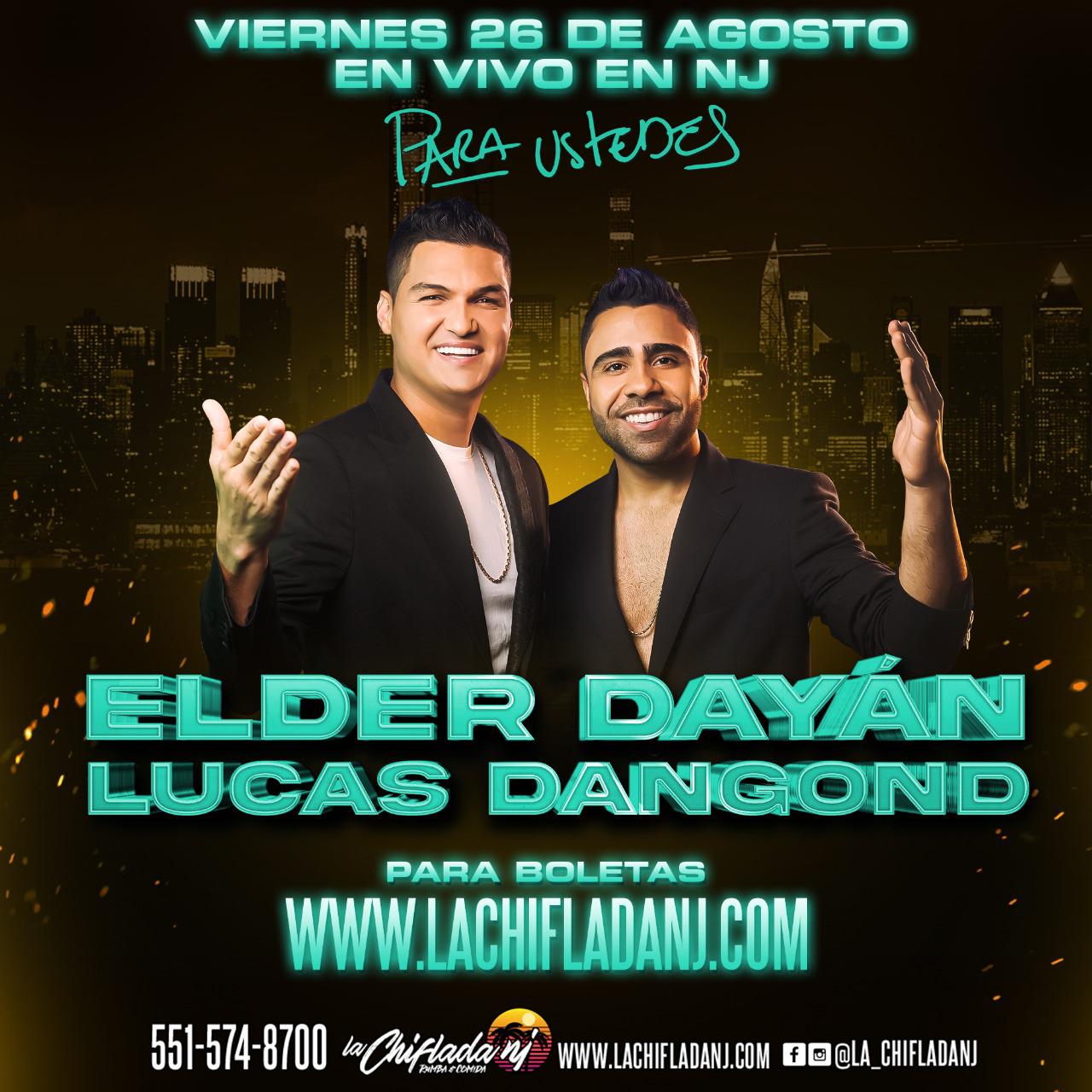 Buy tickets for ELDER DAYAN & LUCAS DANGOND EN VIVO EN LA CHIFLADA ELDER DAYAN & LUCAS DANGOND EN VIVO EN LA CHIFLADA
