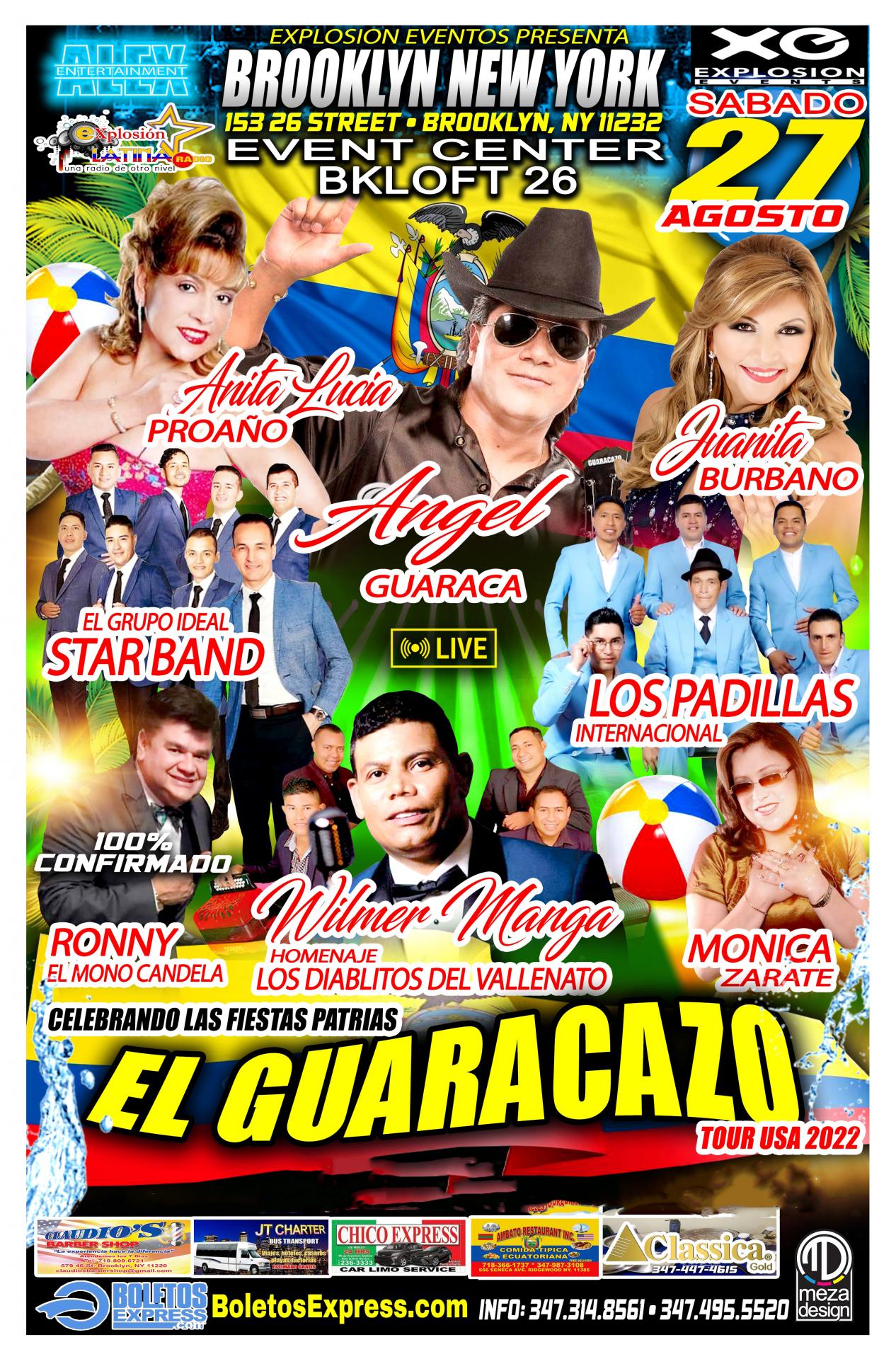 Buy tickets for ANGEL GUARACA | WILMER MANGA | ANGEL GUARACA | WILMER MANGA |