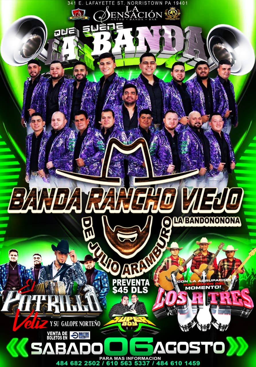 Buy tickets for BANDA RANCHO VIEJO DE JULIO ARAMBURO BANDA RANCHO VIEJO DE JULIO ARAMBURO