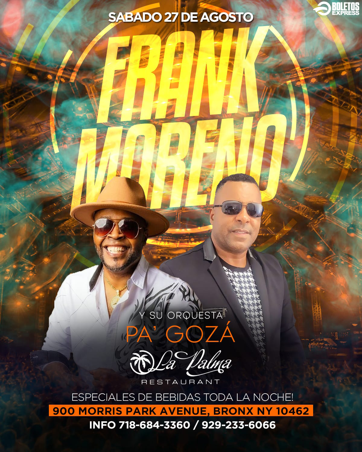Buy tickets for FRANK MORENO FRANK MORENO