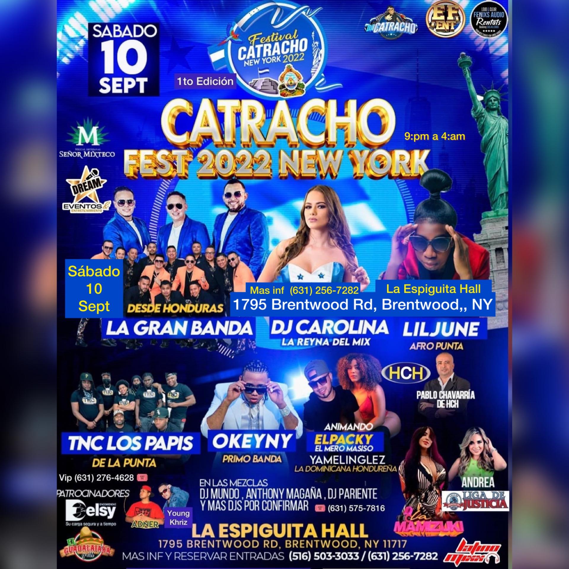 Buy tickets for FIESTA CATRACHA 2022 EN NEWYORK PRIMERA EDICIÓN | CELEBRANDO LA INDEPENDENCIA DE HONDURAS Y CENTRO AMERICA FIESTA CATRACHA 2022 EN NEWYORK PRIMERA EDICIÓN | CELEBRANDO LA INDEPENDENCIA DE HONDURAS Y CENTRO AMERICA