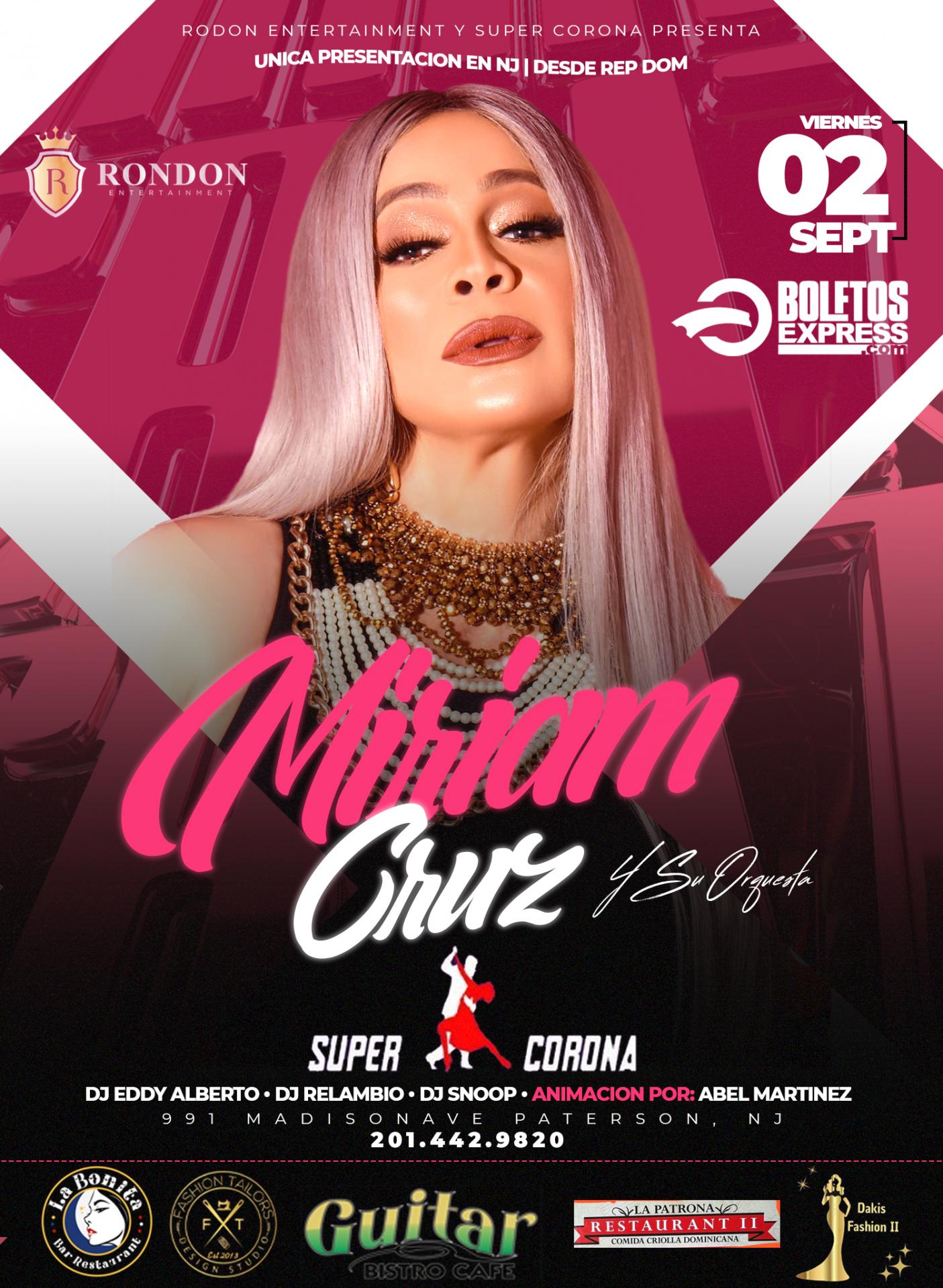 MIRIAM CRUZ Tickets BoletosExpress