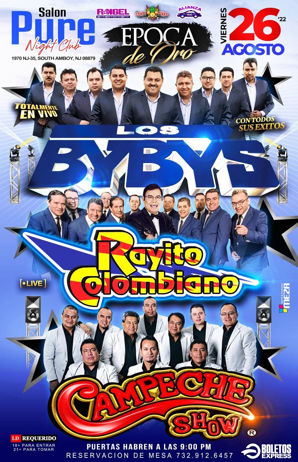 Buy tickets for LOS BYBYS | RAYITO COLOMBIANO | CAMPECHE SHOW LOS BYBYS | RAYITO COLOMBIANO | CAMPECHE SHOW