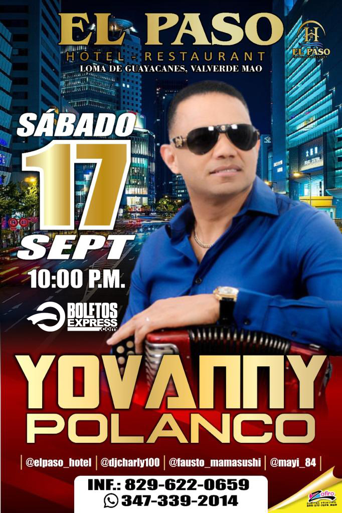 Buy tickets for YOVANNY POLANCO YOVANNY POLANCO