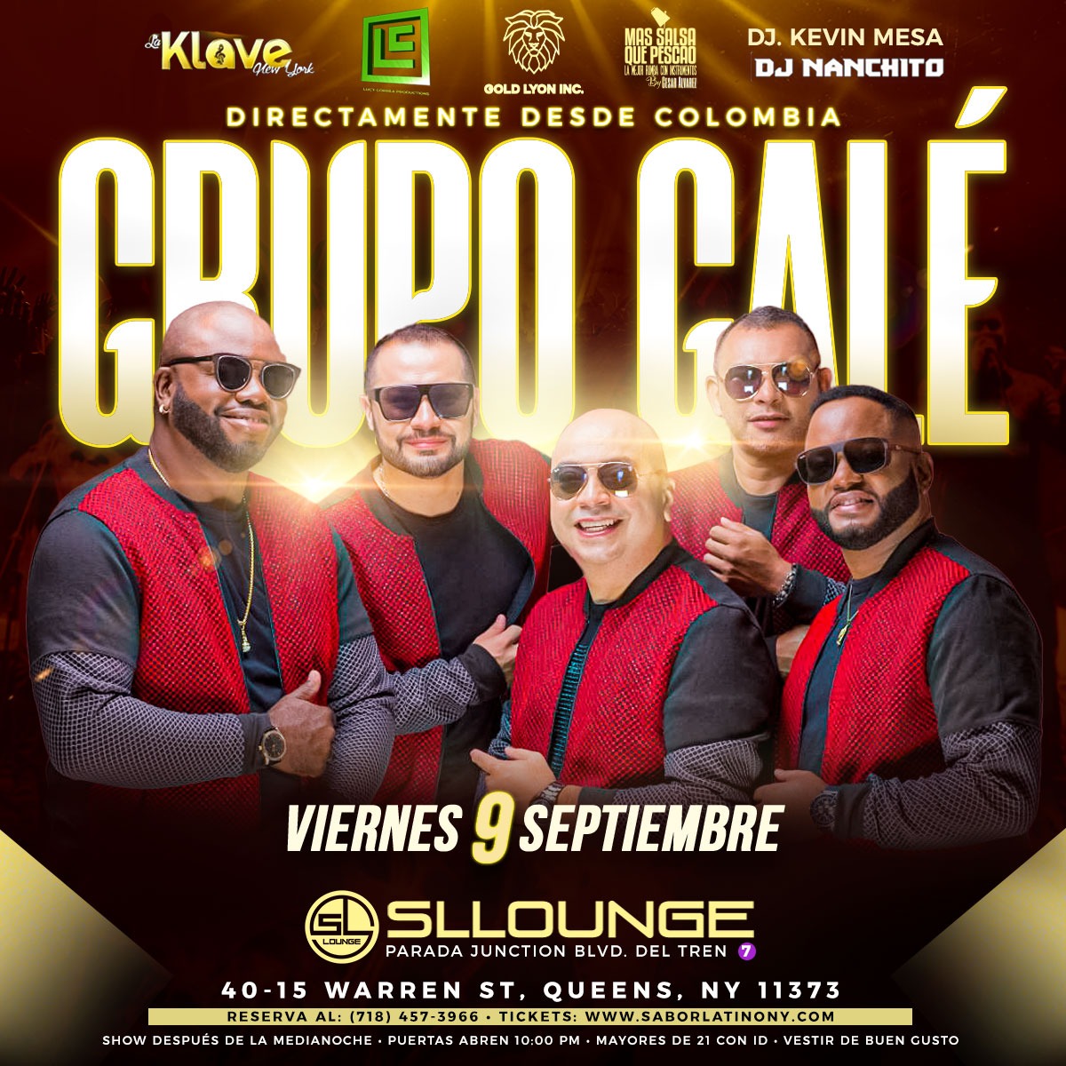 Buy tickets for GRUPO GALE ! NEW YORK GRUPO GALE ! NEW YORK