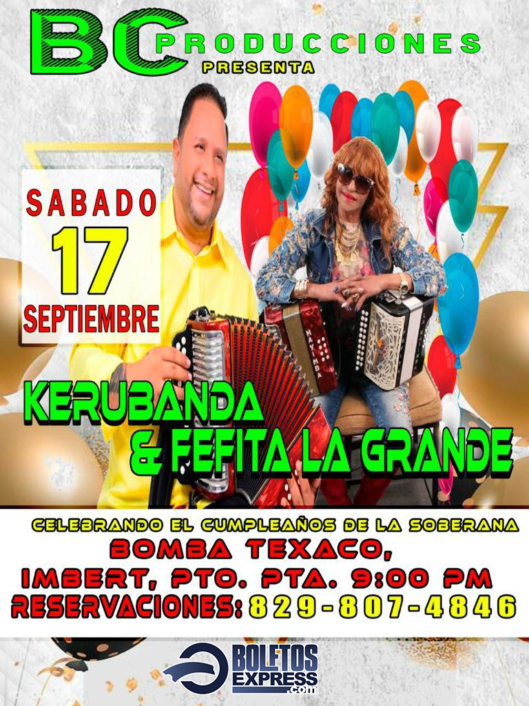 KERUBANDA & FEFITA LA GRANDE Tickets BoletosExpress