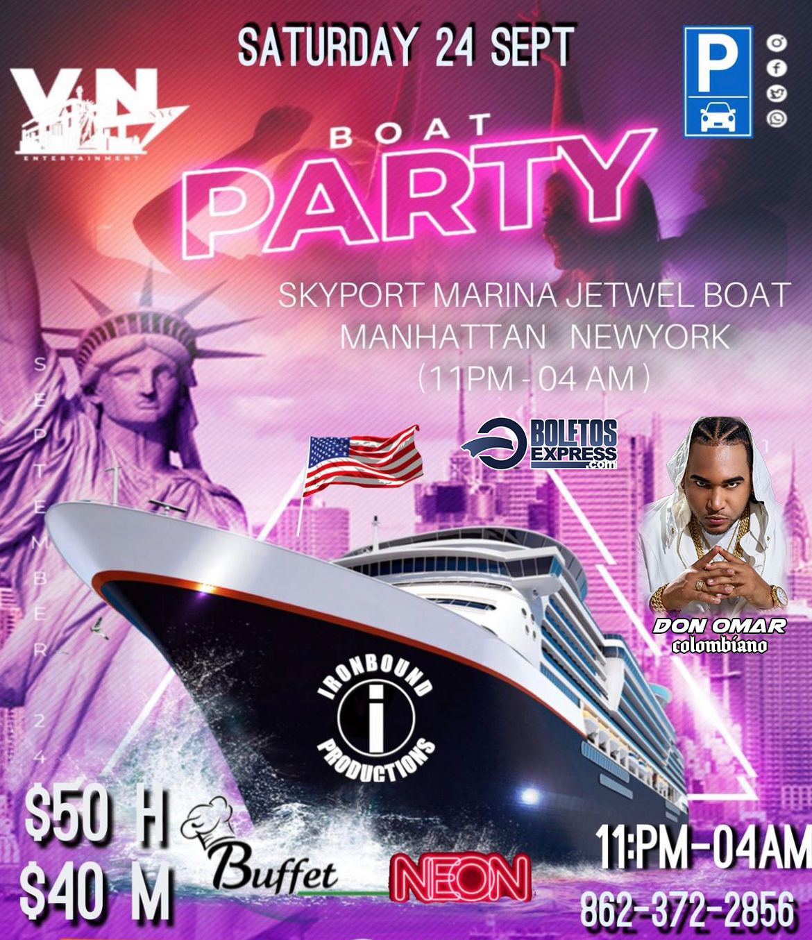 Buy tickets for CRUCERO LATINO MAS GRANDE EN NEW YORK CITY CRUCERO LATINO MAS GRANDE EN NEW YORK CITY