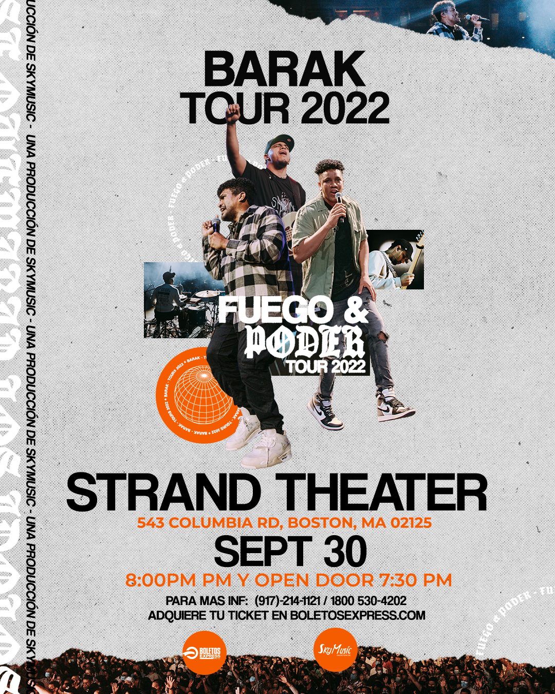 Buy tickets for BARAK / FUEGO Y PODER TOUR BARAK / FUEGO Y PODER TOUR