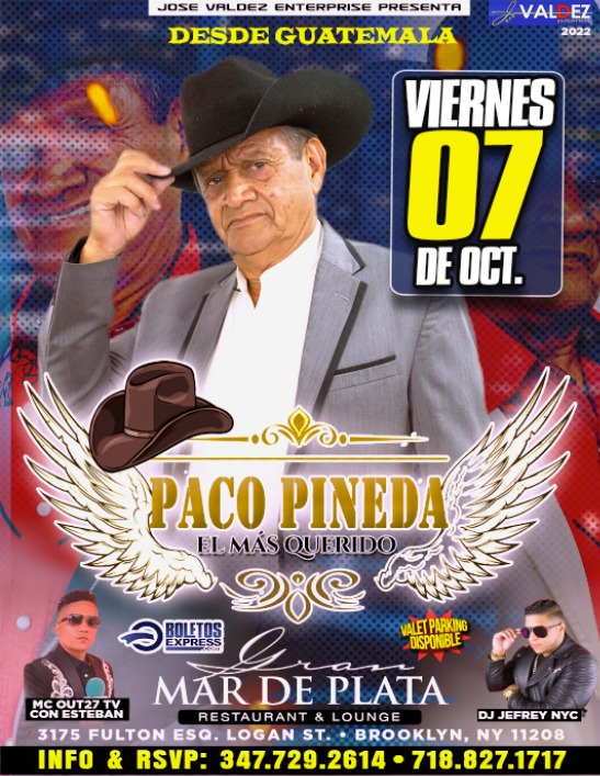 Buy tickets for PACO PINEDA PACO PINEDA