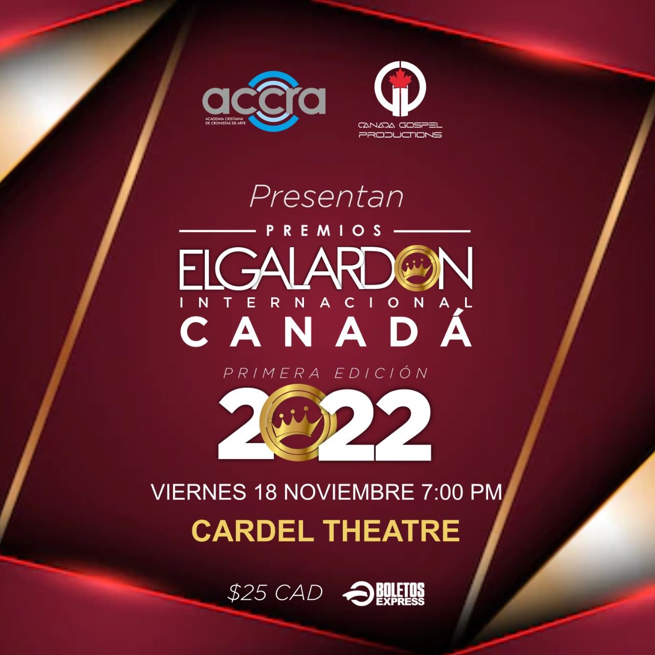 PREMIOS EL GALARDON INTERNACIONAL CANADÁ