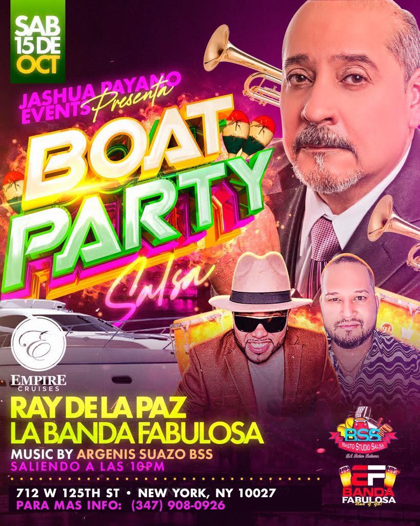 Buy tickets for BOAT PARTY SALSERO! RAY DE LA PAZ & BANDA FABULOSA BOAT PARTY SALSERO! RAY DE LA PAZ & BANDA FABULOSA
