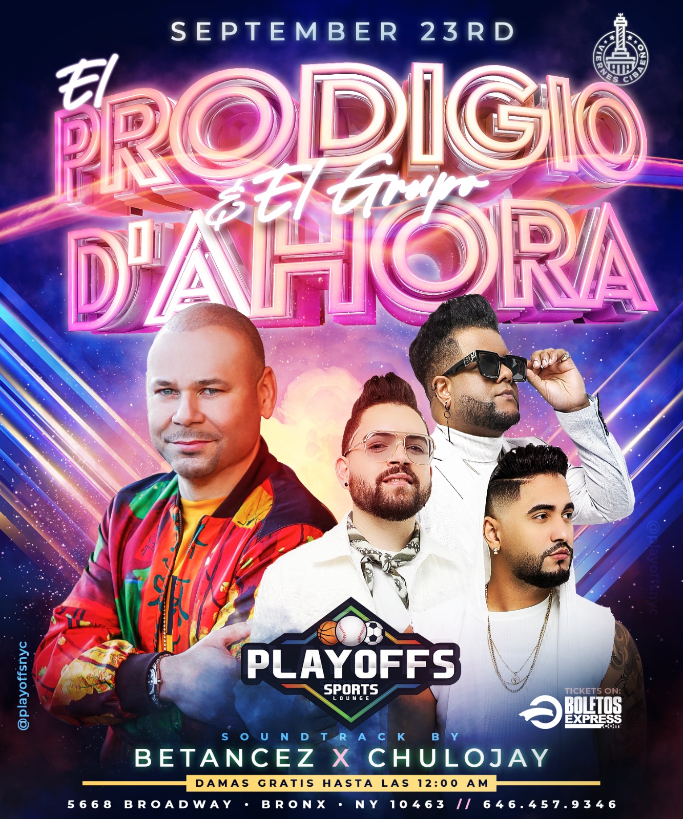 Buy tickets for El Prodigio / Grupo D'Ahora El Prodigio / Grupo D'Ahora