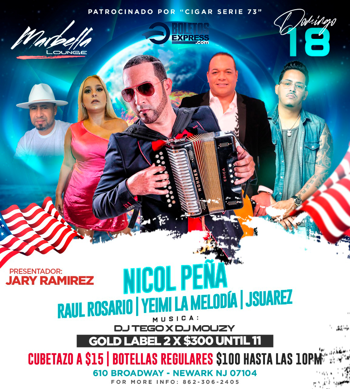 Buy tickets for NICOL PEÑA | RAUL ROSARIO | YEIMI LA MELODIA NICOL PEÑA | RAUL ROSARIO | YEIMI LA MELODIA