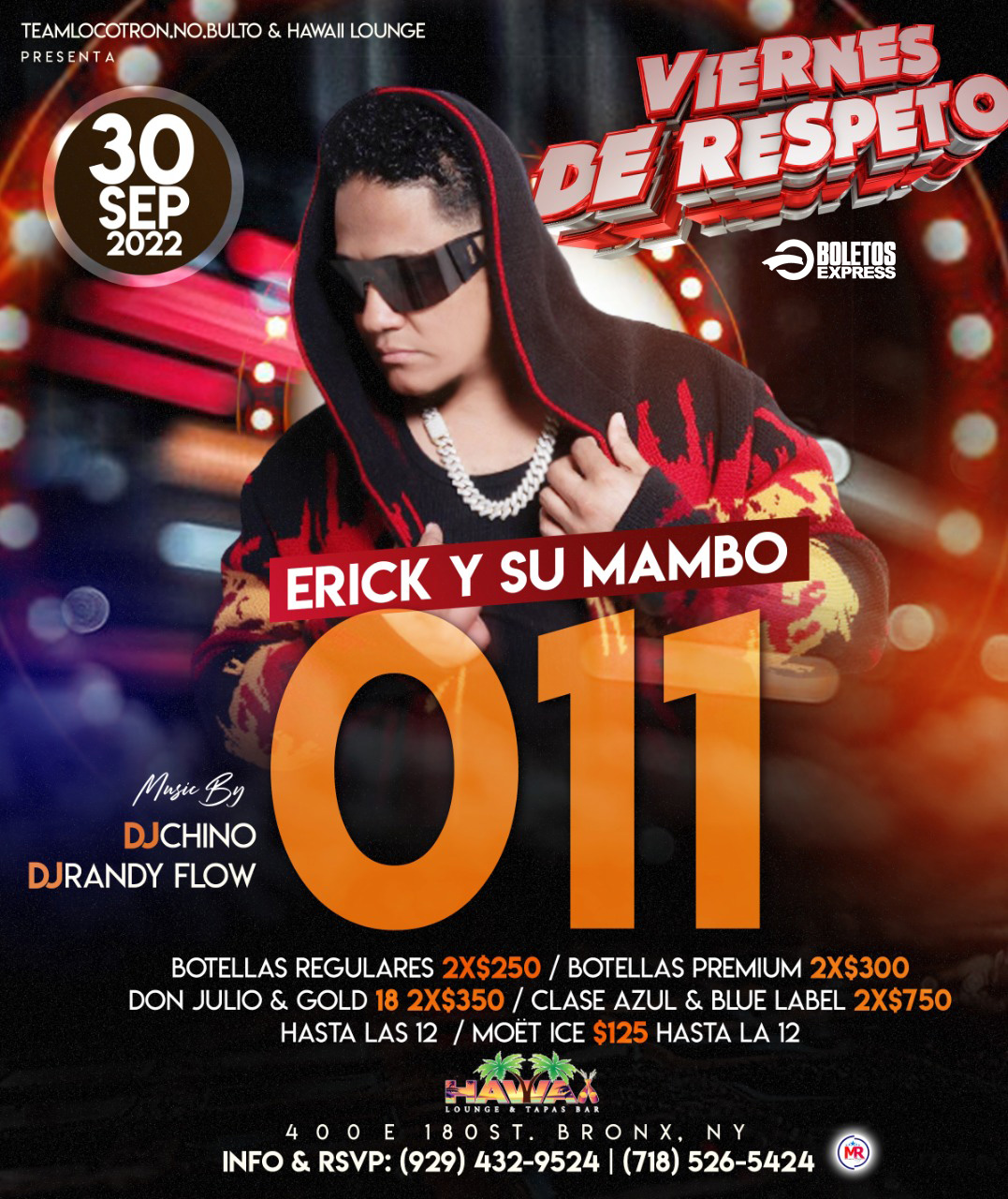 ERICK Y SU MAMBO Tickets - BoletosExpress