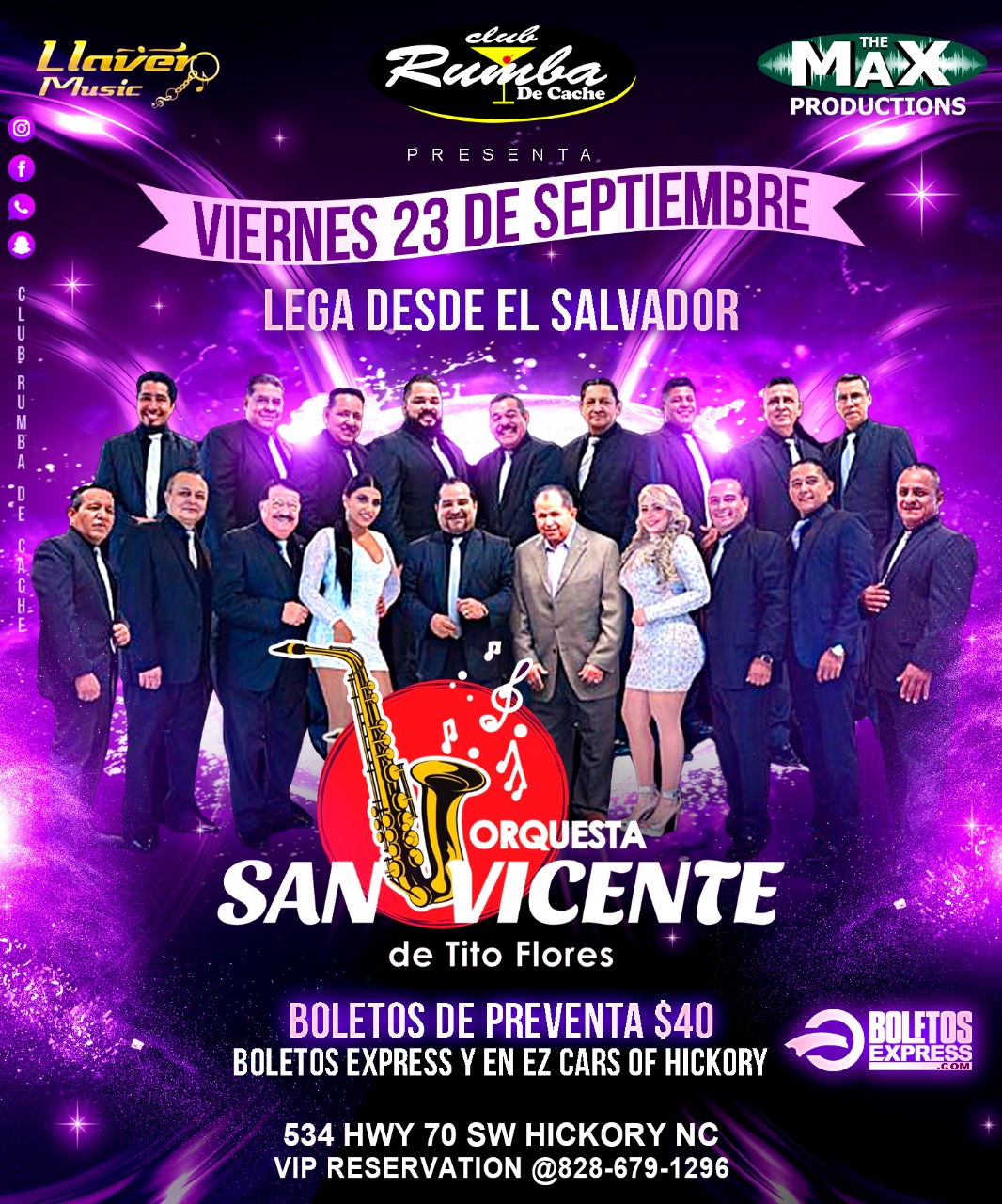 Buy tickets for ORQUESTA SAN VICENTE DE TITO FLORES ORQUESTA SAN VICENTE DE TITO FLORES