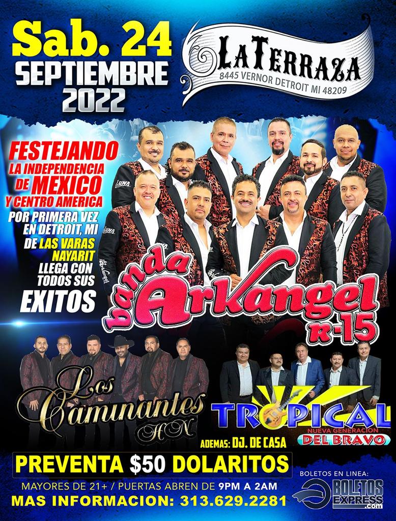 Buy tickets for BANDA ARKANGEL | LOS CAMINANTES | TROPICAL DEL BRAVO BANDA ARKANGEL | LOS CAMINANTES | TROPICAL DEL BRAVO