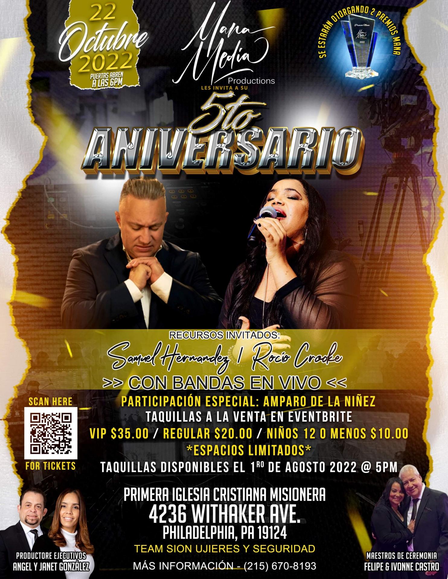 5to Aniversario de Mana Media Productions