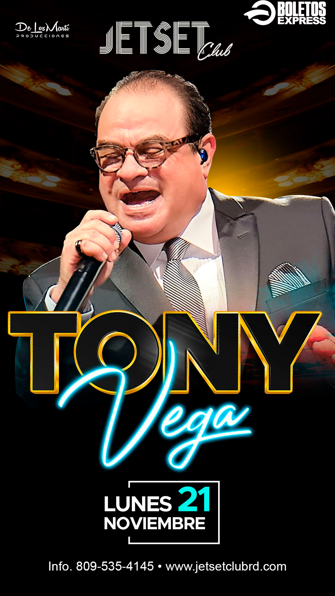 TONY VEGA Tickets BoletosExpress