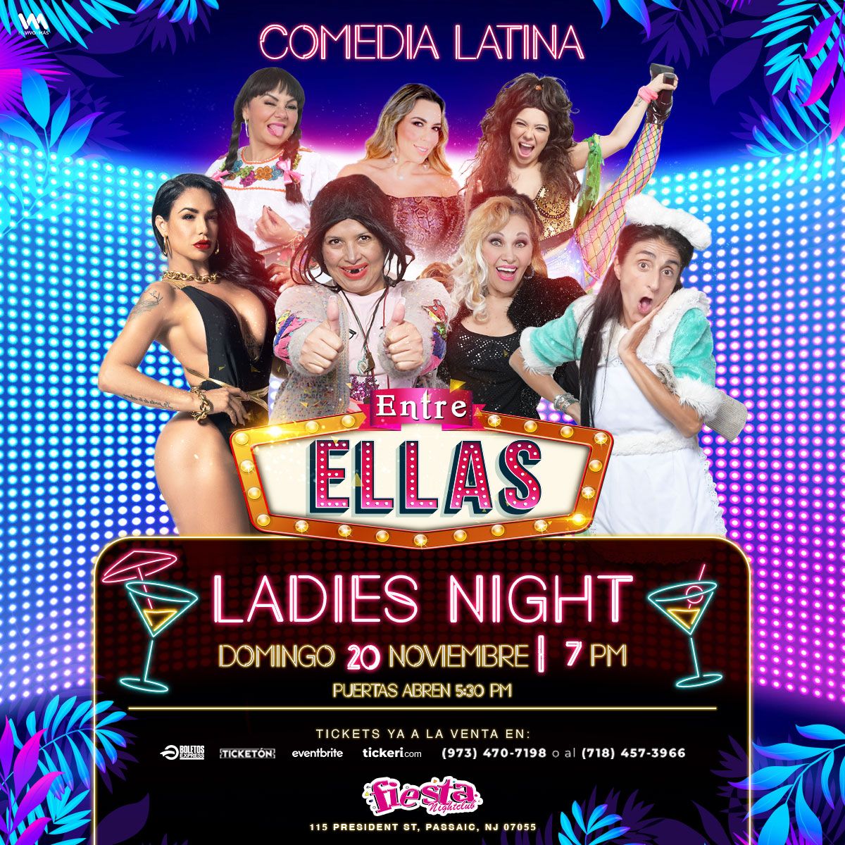 Buy tickets for ENTRE ELLAS, ALTERNAN: LILIANA ARRIAGA, BARBARA TORRES, AIDA PIERCE, LIZ VEGA, BETTINA SALAZAR, VANESA OYARAZUN, JOSELYN BORAZ ENTRE ELLAS, ALTERNAN: LILIANA ARRIAGA, BARBARA TORRES, AIDA PIERCE, LIZ VEGA, BETTINA SALAZAR, VANESA OYARAZUN, JOSELYN BORAZ