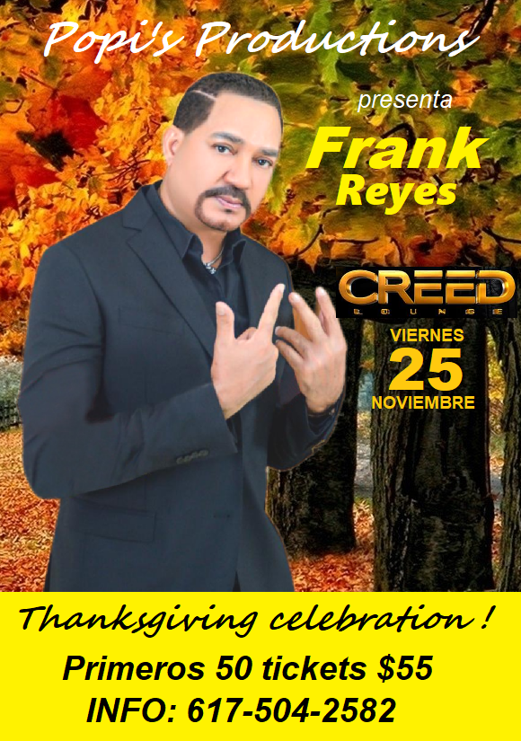 Buy tickets for FRANK REYES FRANK REYES