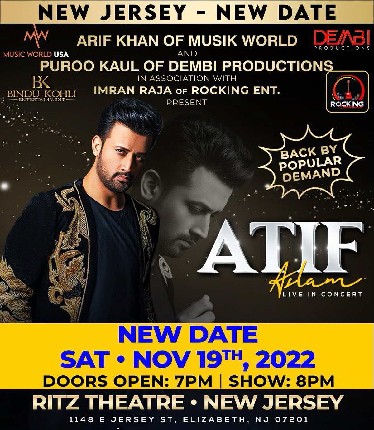 Buy tickets for ATIF ASLAM ATIF ASLAM