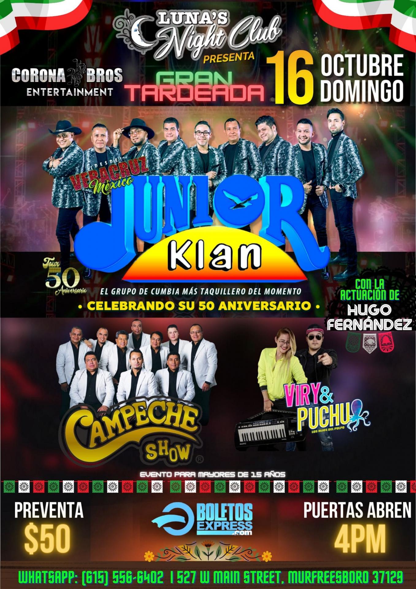 JUNIOR KLAN Tickets BoletosExpress