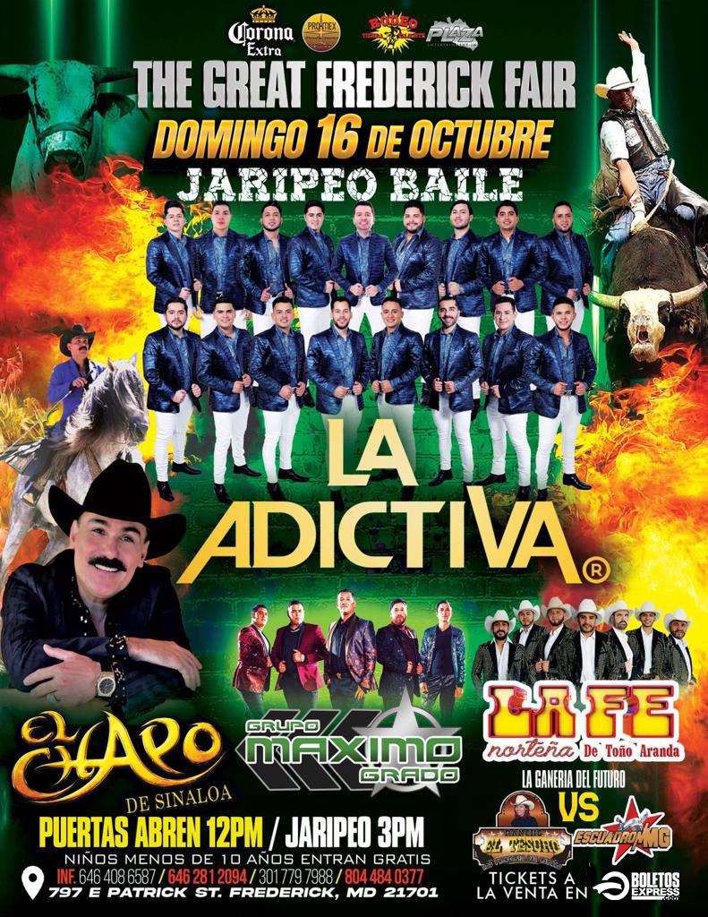 Buy tickets for LA ADICTIVA | EL CHAPO | GRUPO MAXIMO GRADO | LA FE NORTEÑA LA ADICTIVA | EL CHAPO | GRUPO MAXIMO GRADO | LA FE NORTEÑA
