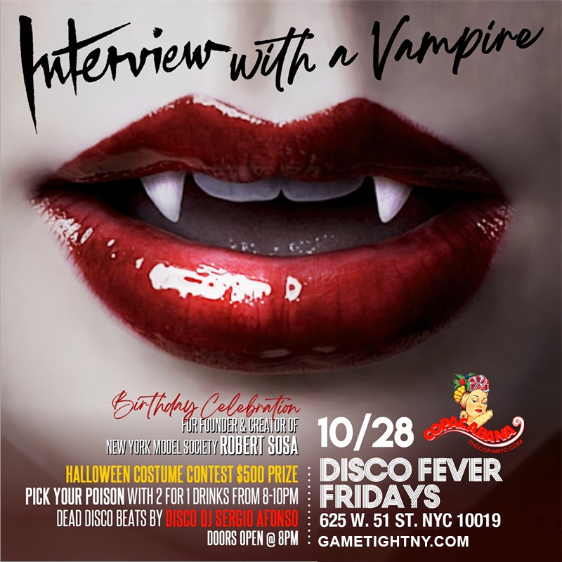 Copacabana Interview with a Vampire Halloween party 2022
