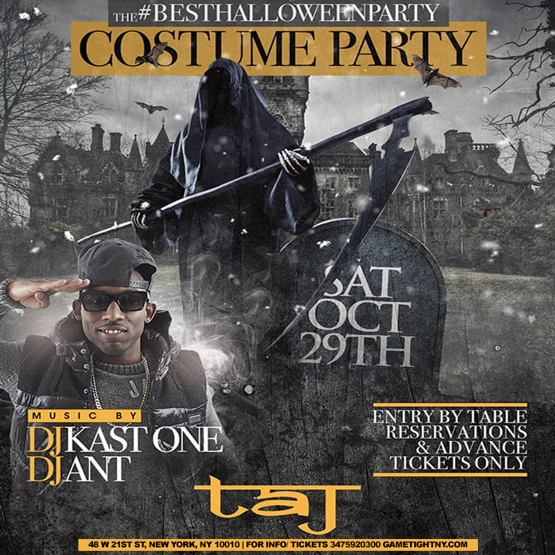 Buy tickets for Taj Lounge Halloween Saturday Night General Admission 2022 Taj Lounge Halloween Saturday Night General Admission 2022